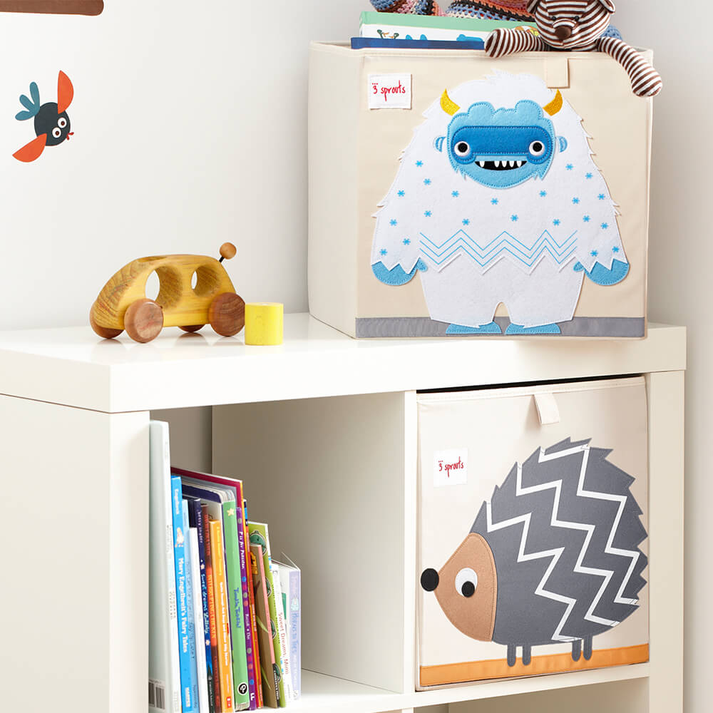 Chambre enfant avec un bac de rangement de la marque 3 Sprouts Yéti