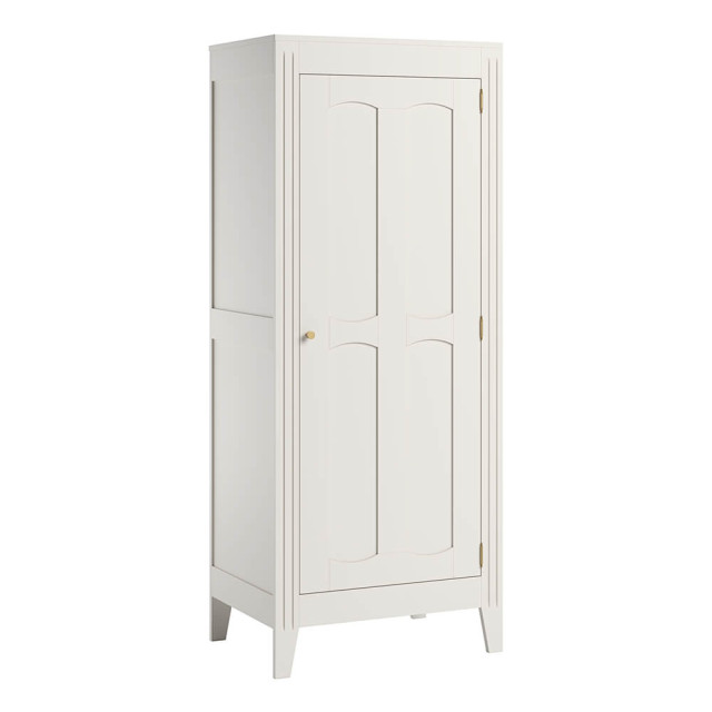 Armoire 1 porte Milenne Vox blanc avec penderie - 4021446