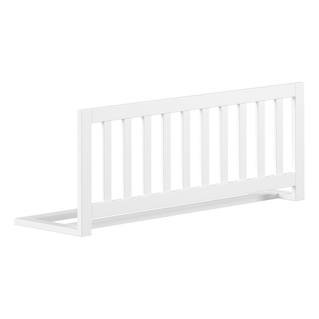 Barrière de sécurité universelle blanche Forrest, en bois de hêtre, par Vipack, disponible chez Jurassien pour lit enfant.