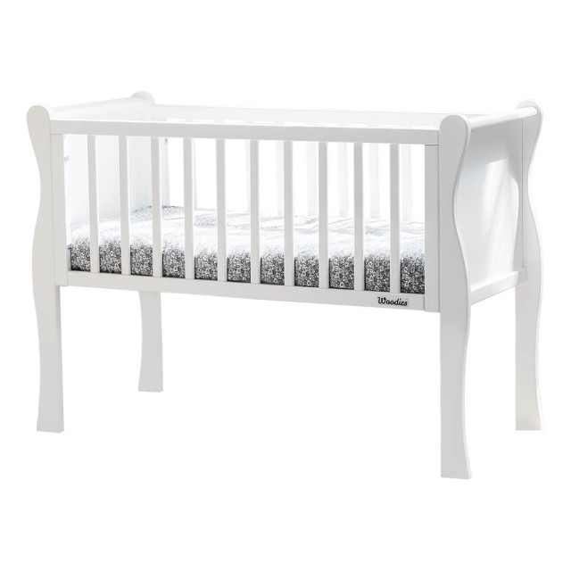 Berceau bébé blanc Noble fabriqué par Woodies