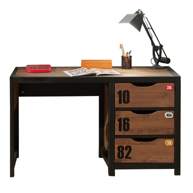 Bureau avec tiroirs style américain pour enfant Solo