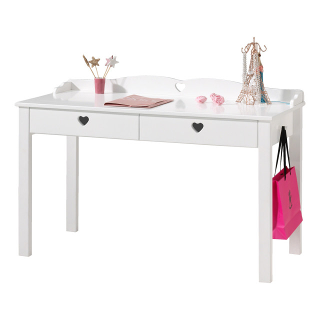 Bureau Coeur pour fille 