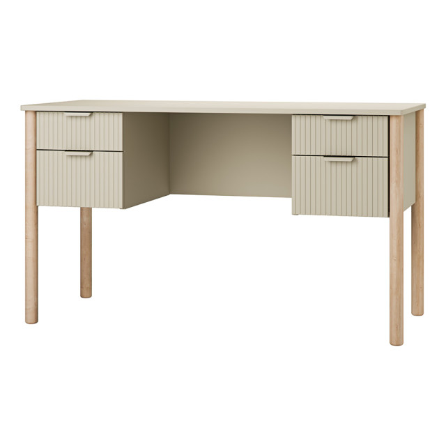 Bureau avec rangement pour ado champagne Miloo