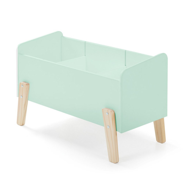 Coffre jouet style scandinave menthe Kimy