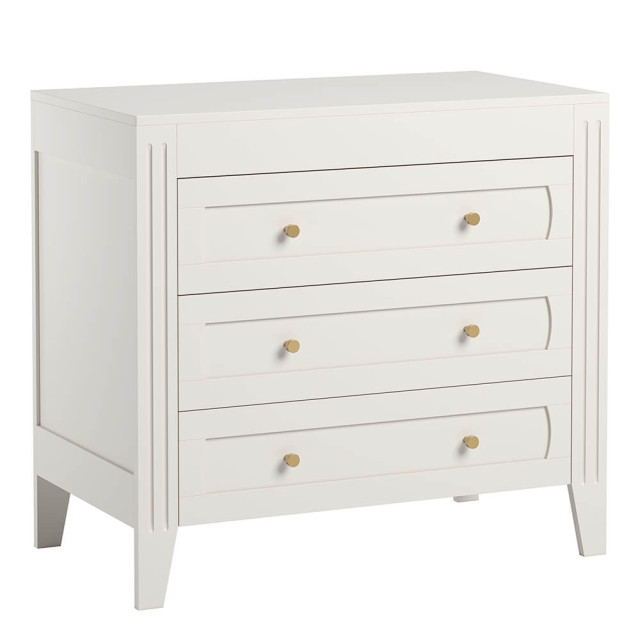 Commode 3 tiroirs Milenne Vox blanche