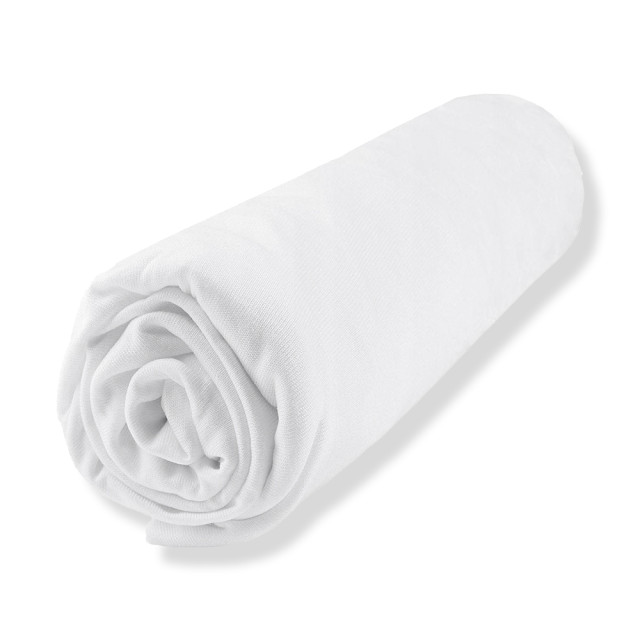 Drap housse Jersey BIO 60x120 blanc certifié GOTS