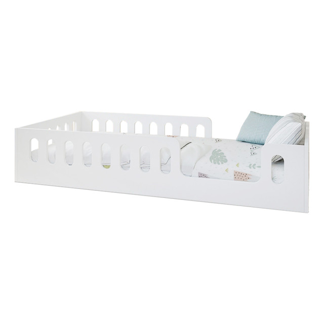 Lit au sol Montessori blanc 80x160 Timon de Kocot Kids