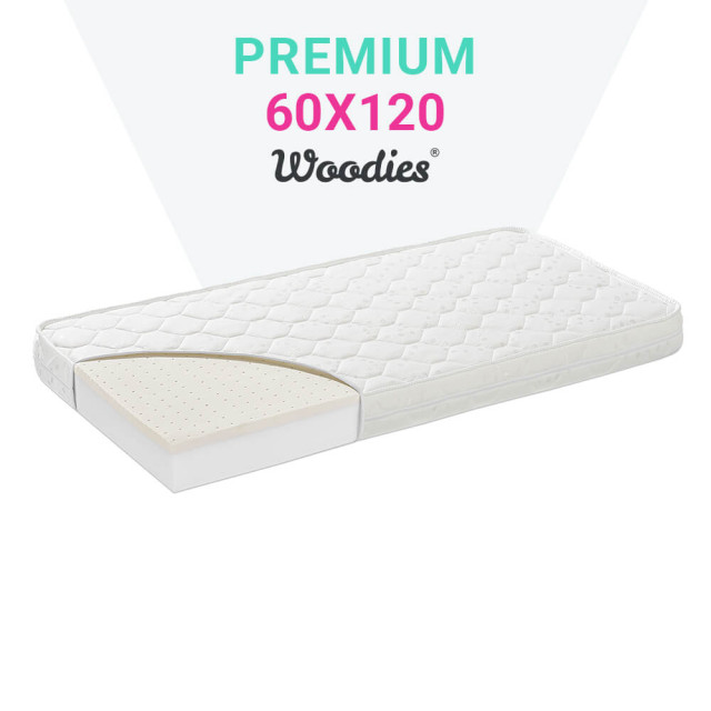 Matelas pour lit bébé 60x120 Premium Woodies