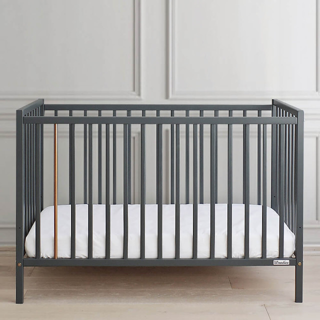 Petit Lit Bébé 60x120 Anthracite Stardust - Mobilier Woodies