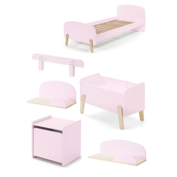 Pack N°9 chambre enfant Kimy rose