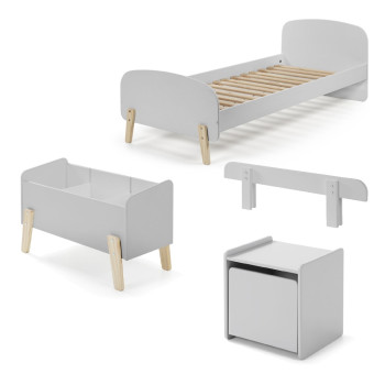 Pack N°5 chambre enfant Kimy gris