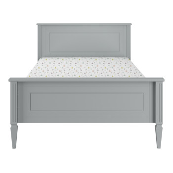 Grand lit enfant pour matelas 120x200 gris Lys