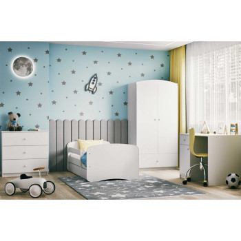 Pack chambre enfant complète avec bureau Babydreams blanc