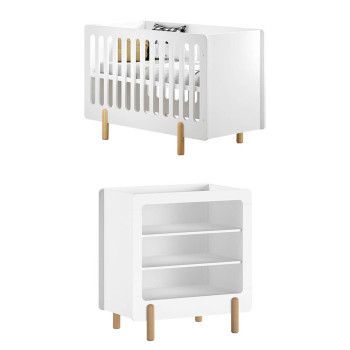 Pack chambre bébé DUO Smile blanc