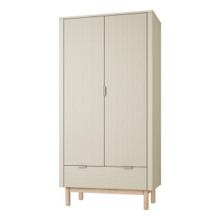 Armoire 2 portes Miloo champagne