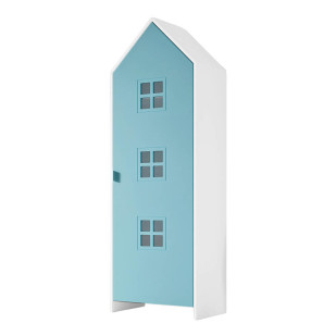 Armoire Casami Bruges bleue 1 porte pour enfant de la marque Jaxx imaginée par Vipack