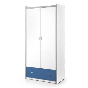 Armoire enfant bleue 2 portes