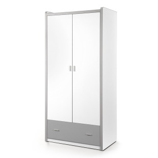 Armoire enfant grise 2 portes