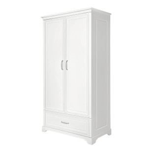 Armoire enfant rangement et penderie blanche Melo