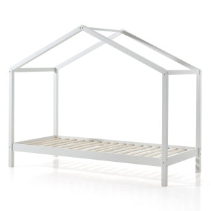 Cabane de lit blanc enfant Dally ZH blanc