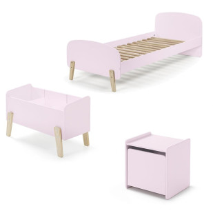 Chambre enfant fille Kimy rose pack N°2