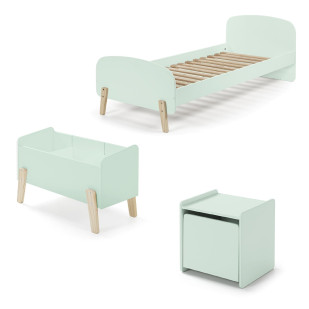 Chambre enfant verte Kimy vert pack N°2