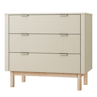 Commode 3 tiroirs Miloo champagne