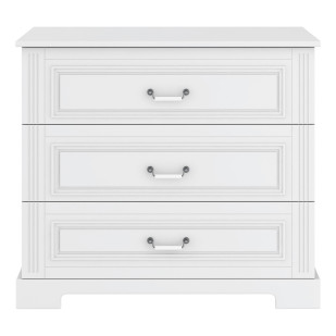 Commode 3 tiroirs Lys blanche