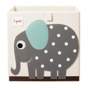 Cube de rangement jouets Eléphant 3 Sprouts