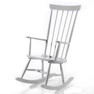 Fauteuil allaitement rocking-chair gris