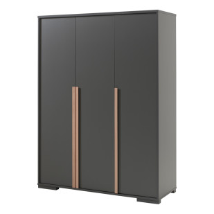 Grande armoire grise 3 portes Delio à Petit Prix • Jurassien