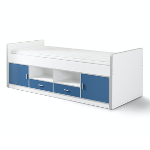 Lit banquette combiné Ugo bleu Vipack BONKB9007 