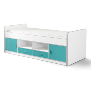 Lit banquette combiné turquoise