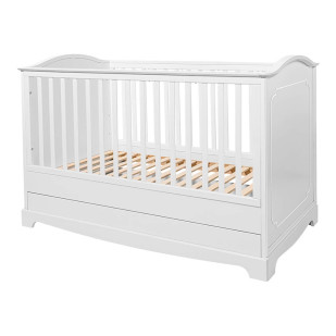 Lit Bébé Convertible 70x140 Royal Blanc - RLBILO70 - Bellamy