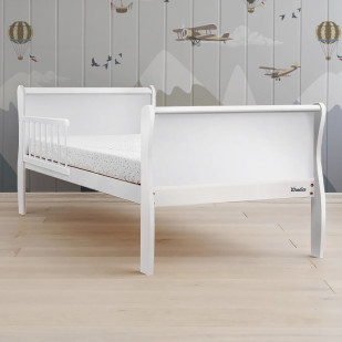 Lit Junior 80x160 Blanc Noble À Partir De 2 ans - Woodies