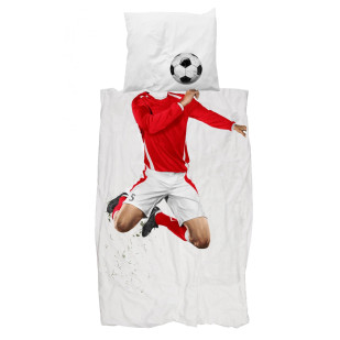 Parure de lit enfant Soccer Champ Red - Snurk