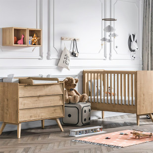 Petite chambre bébé Vox évolutive Vintage Oak