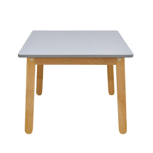 Table de jeux pour enfant grise et bois Mimi