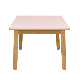 Table rose pour enfant en bois Mimi 