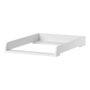 Plan à langer blanc pour commode bébé Canne Vox, style moderne, disponible chez Jurassien