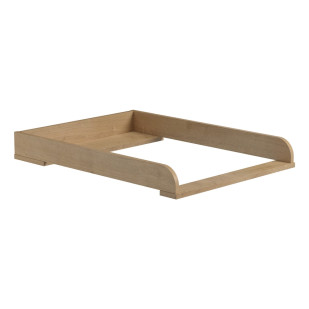 Plan à langer amovible pour commode Bosque Vox Oak en mélaminé, accessoire bébé en stock chez Jurassien