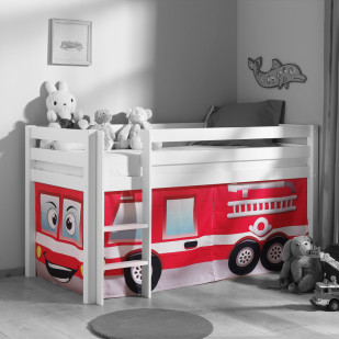 Tente de lit enfant Pompier (Habillage lit enfant)