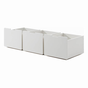 Trio Tiroirs Compact Blanc - PILD7014 - Vipack