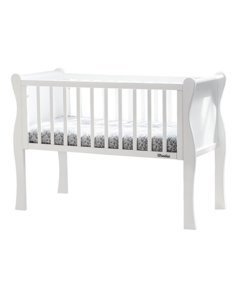 Berceau bébé blanc Noble fabriqué par Woodies