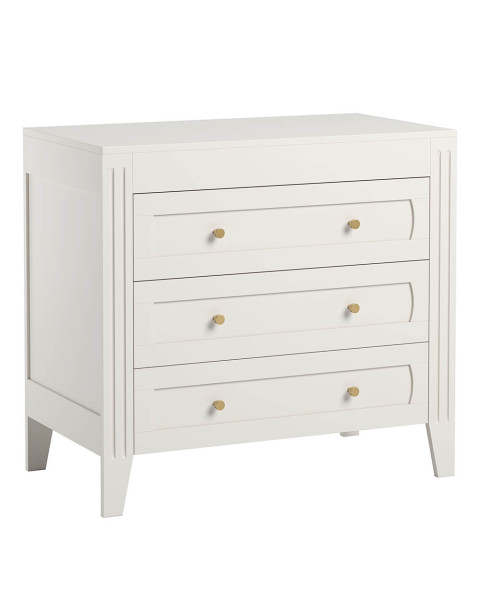 Commode 3 tiroirs Milenne Vox blanche