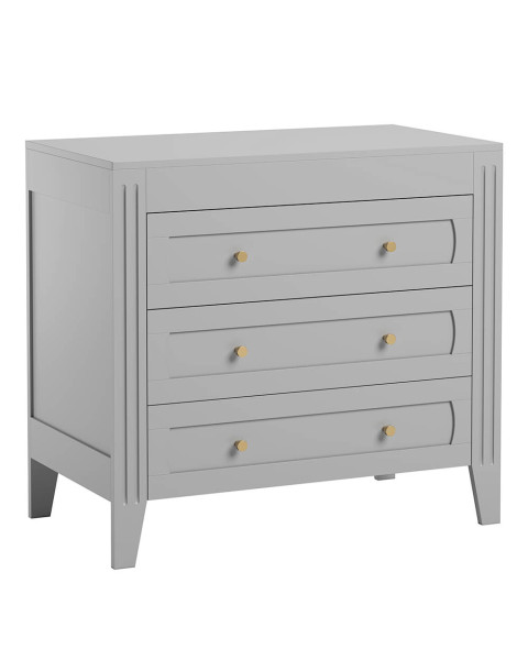 Commode Vox Milenne gris 3 tiroirs