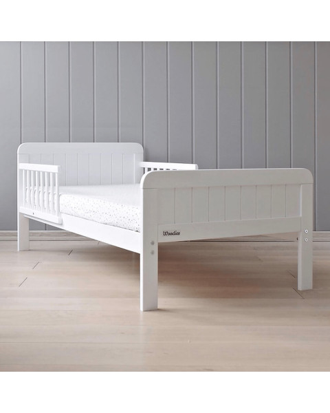 Lit 70x140 Enfant Avec Barrière Country Blanc - Woodies