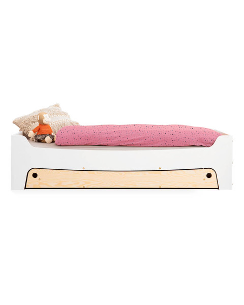 Lit Montessori 70x140 blanc Tibo SmartWood - SmartWood - Jurassien