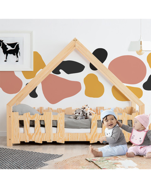 Lit maison montessori style cabane Bato pour bébé à partir de 2 ans