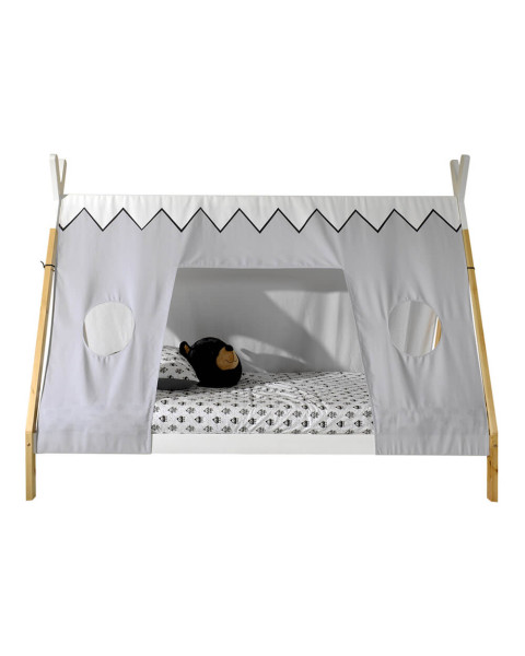 Lit Tipi Avec Toile LP 90x200 Pour Enfant - TICO200202 - Vipack